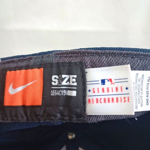 Nike Atlanta Braves Stretch Fit Baseball Cap Hat MLB Team Logo 6 Panel - Picture 4 of 7